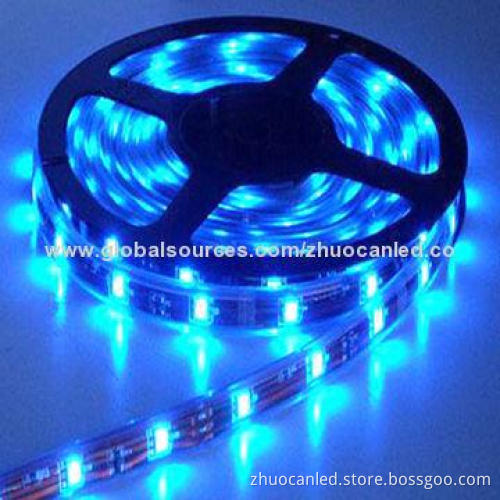 DC12V IP64 Waterproof Blue Flexible LED Strips with LED Adapters
